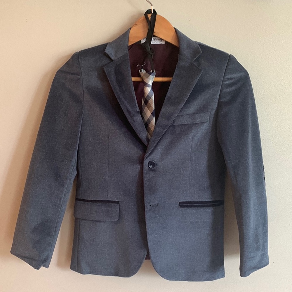 Boys velvet suit coat